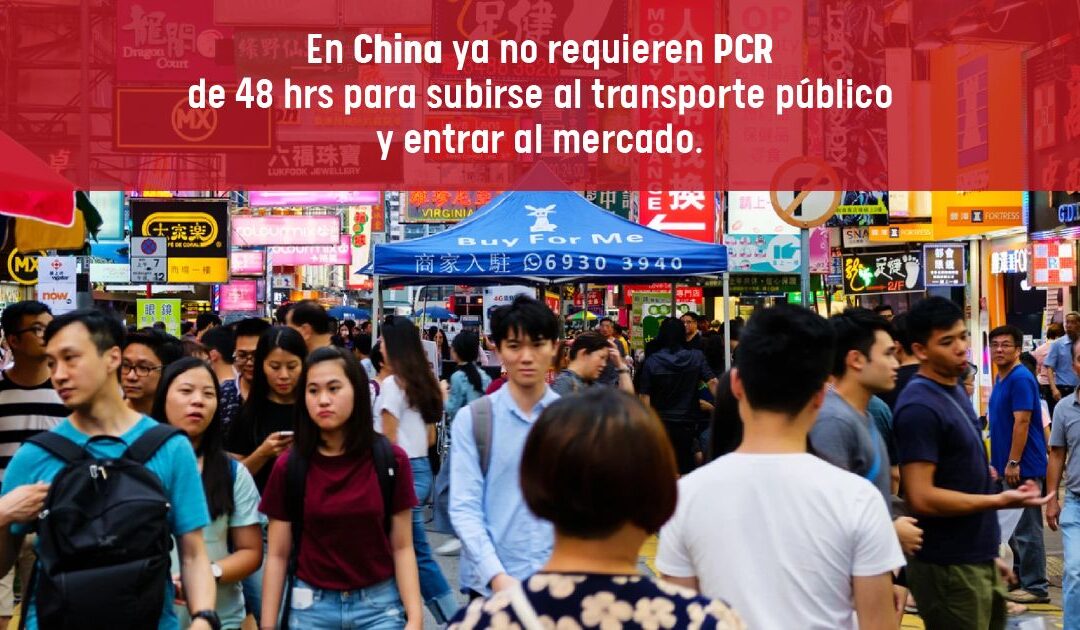 In China, they no longer require a 48-hour PCR to get on public transport and enter the market