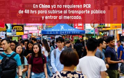 In China, they no longer require a 48-hour PCR to get on public transport and enter the market